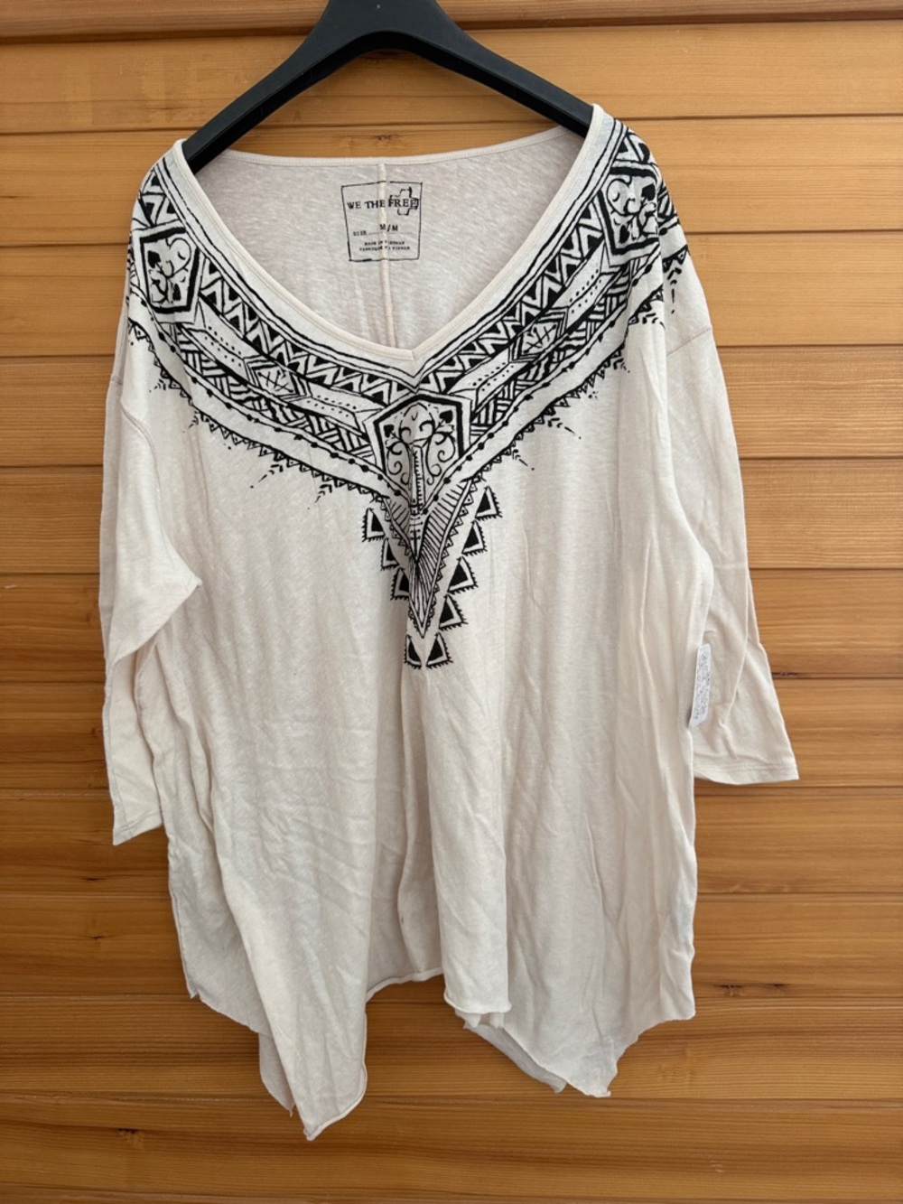 Free People 3/4 sleeve top